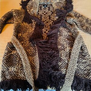 Banana Republic Brown Patterned Cardigan